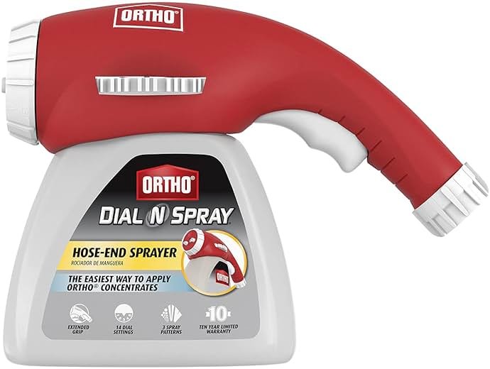 Ortho Dial N Spray Hose-End Sprayer - For Liquid Weed Killer, Insect Killer and Fungicide, Hose Fertilizer Sprayer with 14 Dilution Settings - Product Image