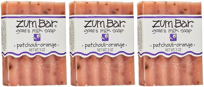 Indigo Wild Zum Goat's Milk Soap Bar - Bar Soap for Hands & Body Made with Essential Oils - 3 oz - Patchouli-Orange (3 Pack) - Product Image