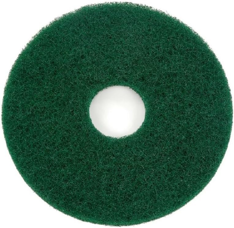 Oreck Commercial 437.056 Cleaning Orbiter Pad, 12" Diameter, For 550MC Orbiter Floor Machine, Green - Product Image
