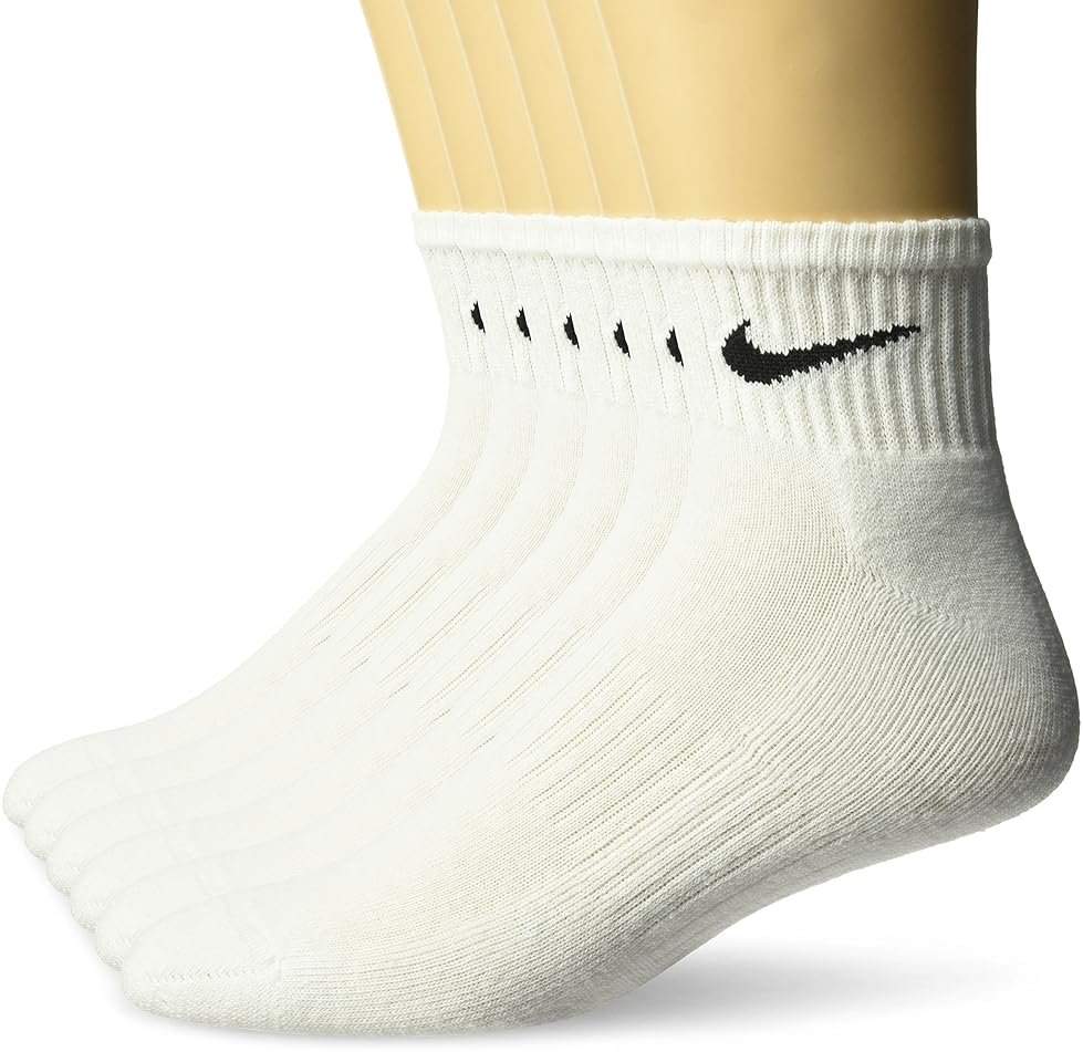 Nike womens Performance Cushion Quarter Socks With Band (6 Pairs) - Product Image