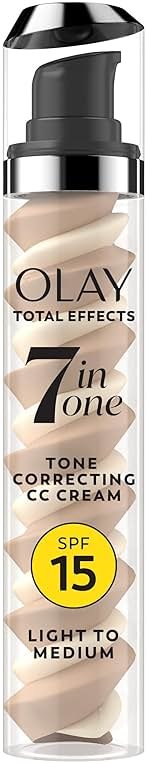 Olay Total Effects Tone Correcting Face Moisturizer with Sunscreen SPF 15, Light to Medium 1.7 Ounces - Product Image