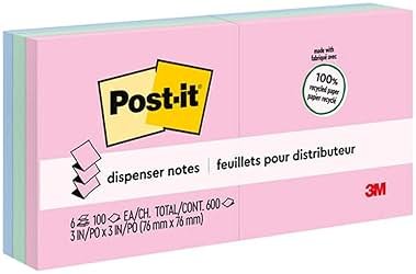 3M Post-It Greener Pop-Up Notes Original Recy Pads (MMMR330RP6AP) - Product Image
