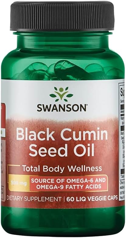 Swanson Black Cumin Seed Oil 500 Milligrams 60 Liq Vegcap - Product Image