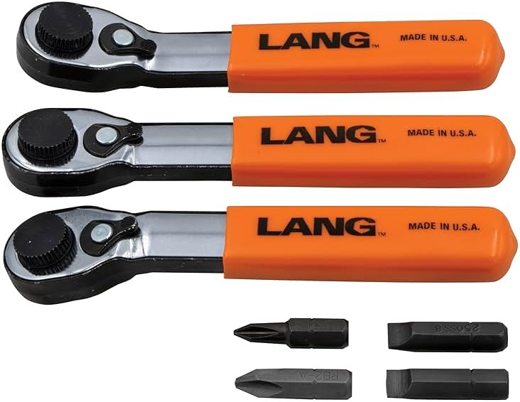 Lang Tools 5220 7-Piece Fine Tooth Bit Wrench Set , Black - Product Image