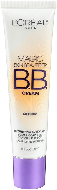 L'Oréal Paris Makeup Magic Skin Beautifier BB Cream Tinted Moisturizer, Medium, 1 fl oz, 1 Count - Product Image