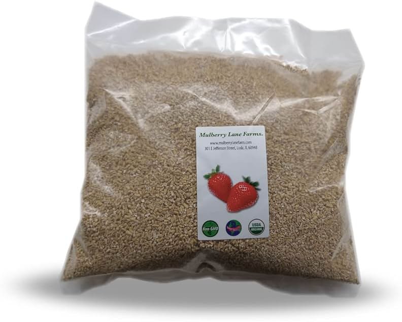 Steel Cut Oats (Steelcut) 5 Pounds (Oat Groats, Irish Oatmeal), USDA Certified Organic, Non-GMO, Bulk, Mulberry Lane Farms - Product Image
