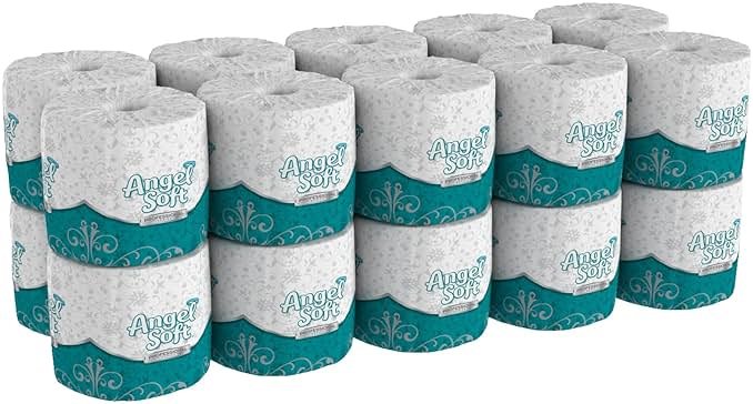 Georgia-Pacific Angel Soft Ultra Professional Series 2-Ply Embossed Toilet Paper by GP PRO, 16620, 450 Sheets Per Roll, 20 Rolls Per Convenience Case - Product Image