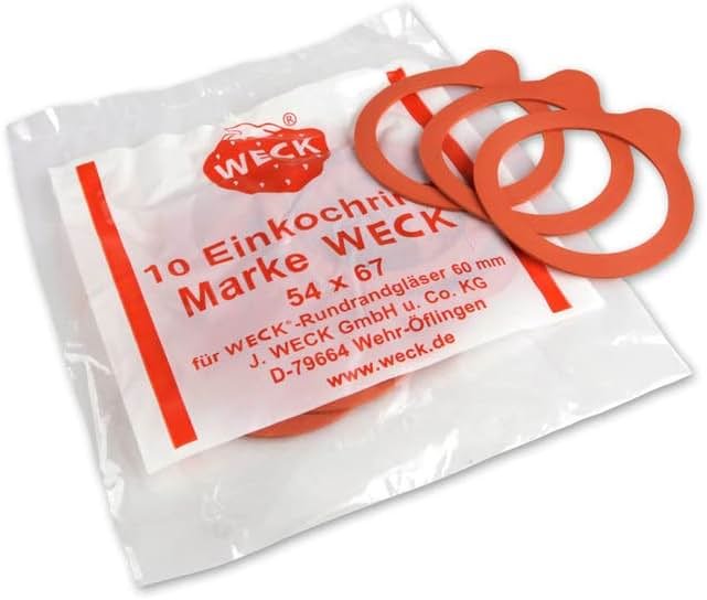 Weck 10 x 60mm Rubber Seals/Rings. Fits WECK Models 080 760 761 762 763 764 766 902 - Product Image