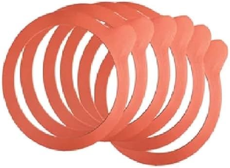 Weck 100mm Rubber Seals / Rings (Set of 10). Fits WECK Models 739 740 741 742 743 744 745 748. Red - Product Image