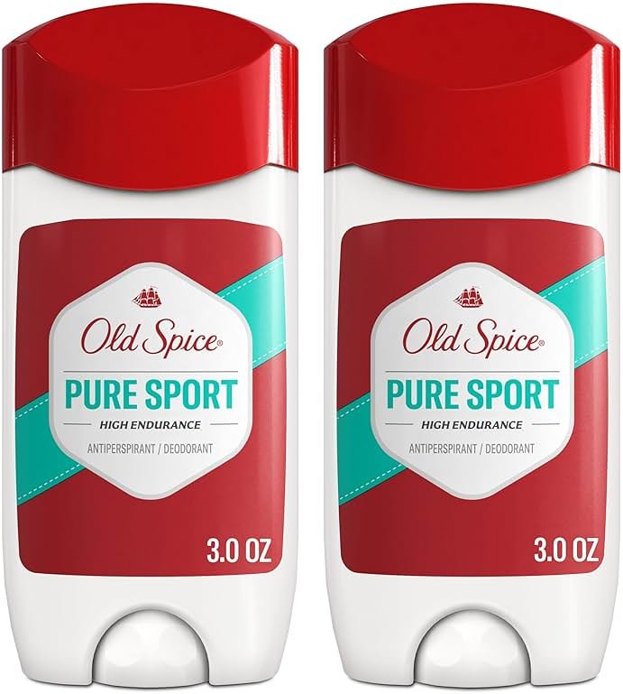 Old Spice Antiperspirant Deodorant For Men, High Endurance, 24/7 Sweat Defense & Odor Protection, 24/7 Freshness & Lasting Scent, Pure Sport Scent, 3.0 oz (Pack of 2) - Product Image