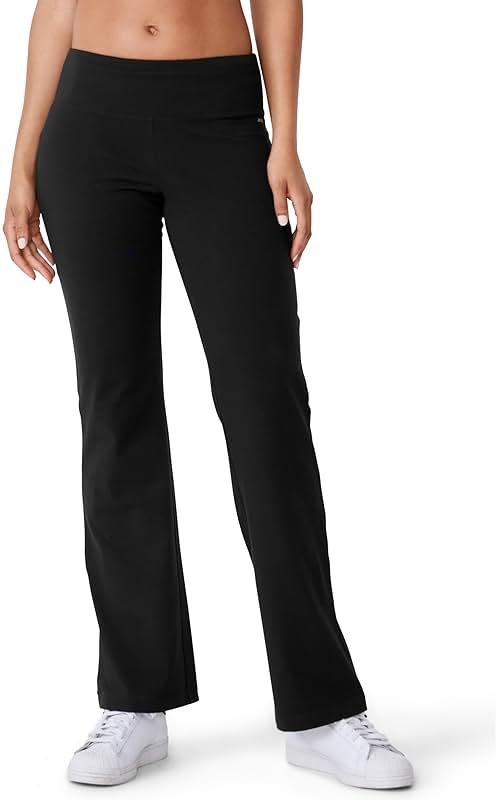 Jockey Women's Active Cotton Stretch Slim Bootleg Yoga Pants - Product Image