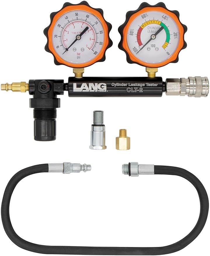 Lang Tools CLT-2 100 PSI Cylinder Leakage Tester with 2 Gauges, One Size - Product Image