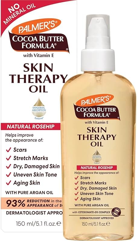 Palmer's Cocoa Butter Formula Skin Therapy Moisturizing Body Oil with Vitamin E, Rosehip Fragrance, 5.1 Ounces - Product Image