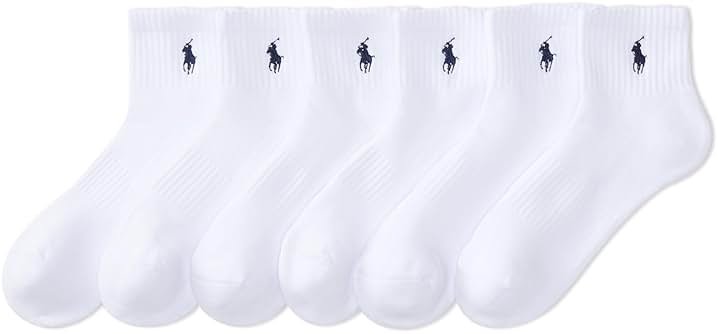 POLO RALPH LAUREN Men's Performance Cotton Quarter Socks - Product Image