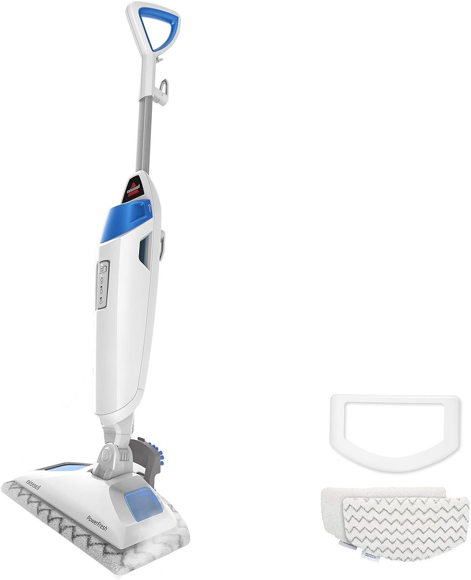 BISSELL Steam Mop 1940A PowerFresh Floor Steam Cleaner for Hard Wood & Tile with Natural Sanitization, Easy Scrubber, Variable Steam, 12” Cleaning Path - Product Image