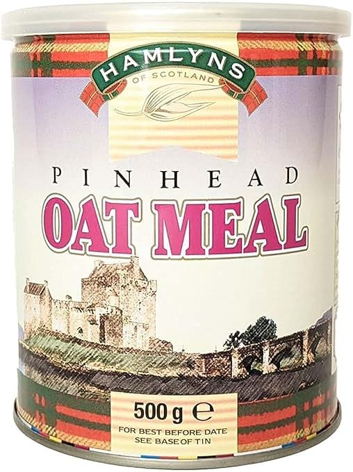 Hamlyns Scottish Steelcut Pinhead Oats, 17 Ounce Tin (Pack of 1) - Product Image