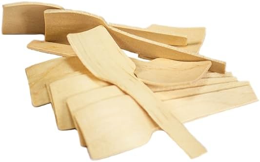 Perfect Stix Green Spoon 70 Birchwood Square Compostable Cutlery Taster Spoon with Concave, 2-3/4" Length (Pack of 10,000) - Product Image