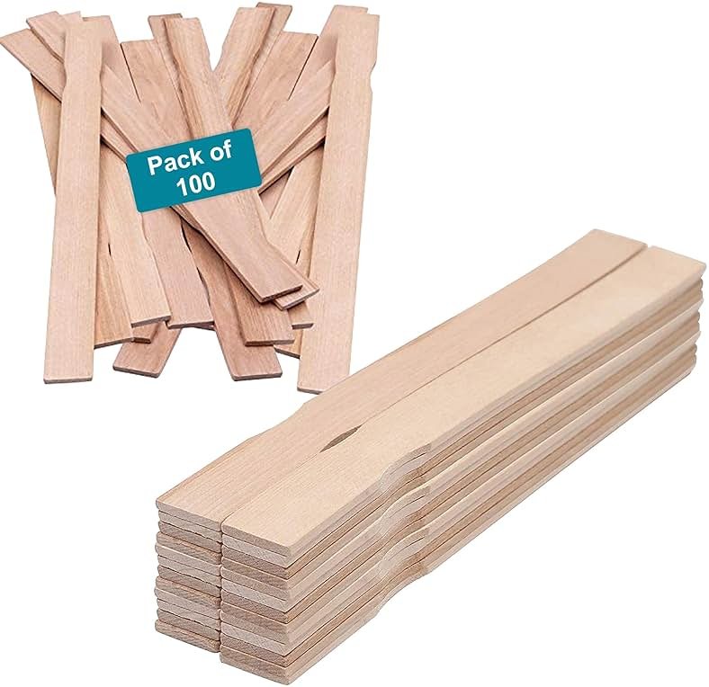 Perfect Stix - PAINT12-100 12" Wooden Paint Paddle Stirrer Sticks Length (Pack of 100) - Product Image
