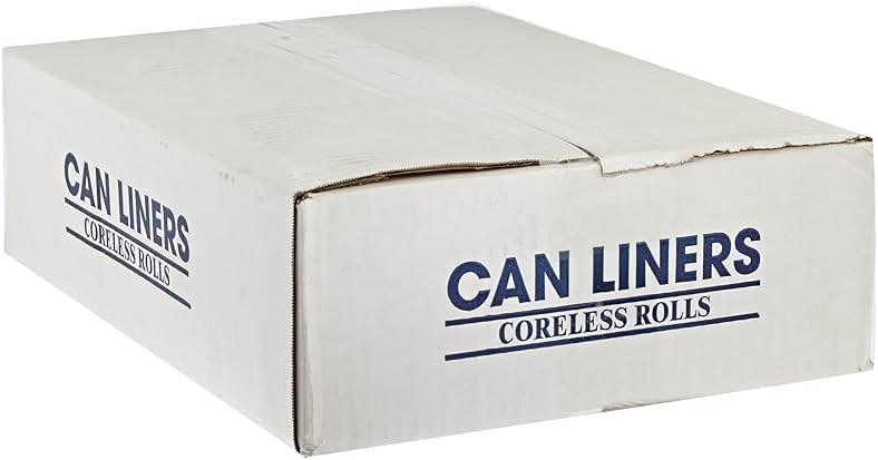 Spectrum CAMZ243308N CP243308N HDPE Institutional Trash Can Liner, 12-16 Gallon Capacity, 33" Length x 24" Width x 8 Micron Thick, Natural (Case of 1000) - Product Image