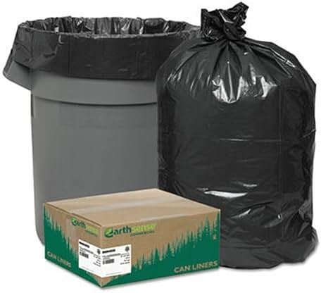 Earthsense Commercial RNW4850 Can Liner 40x46, 40-45 Gal, 1.25 mil, Black, (Case of 100) - Product Image