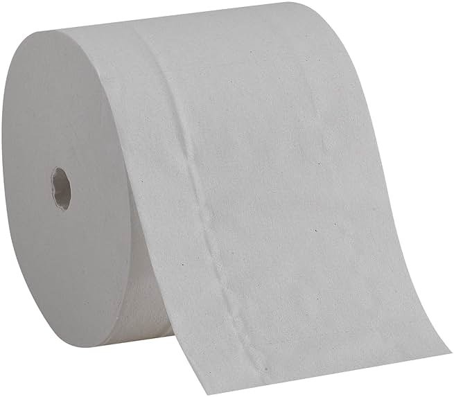 Georgia-Pacific Compact Coreless 2-Ply Recycled Toilet Paper by GP PRO (Georgia-Pacific), 19375, 1,000 Sheets Per Roll, 36 Rolls Per Case - Product Image