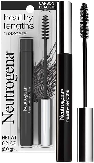 Neutrogena Healthy Lengths Mascara, Strengthens, Lengthens, and Helps Lashes Grow with Exclusive Antioxidant Vitamin E and Olive Oil Formula, No Clumping or Flaking, Black 02, .21 oz - Product Image