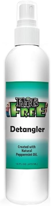Nit Free Head Lice Detangling Spray (Peppermint - 16oz) - Product Image