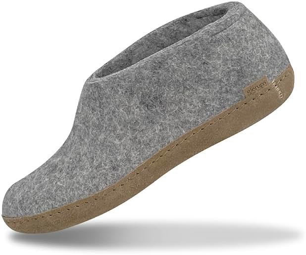 Glerups 100% quality wool mix Shoe Slipper with leather sole - Unisex - Product Image