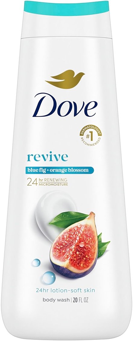 Dove Go Fresh Body Wash 100% Gentle Cleansers, Sulfate Free Blue Fig and Orange Blossom Effectively Washes Away Bacteria While Nourishing Your Skin 22 oz - Product Image
