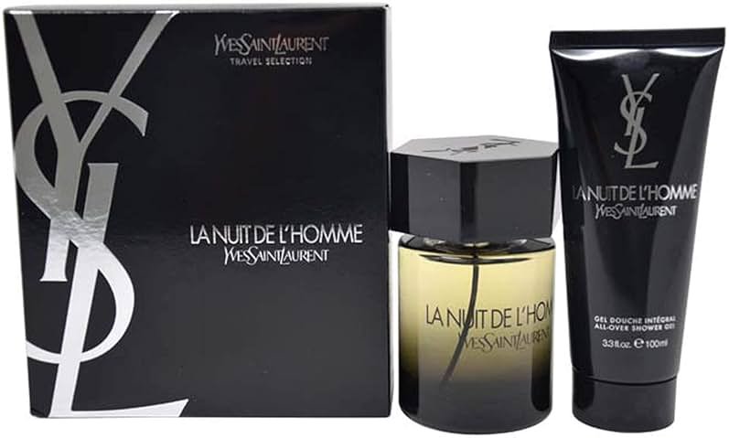 Yves Saint Laurent La Nuit De L'homme 2 Pc Travel Set Eau de Toilette Spray 3.4 ounce and All Over Shower Gel 3.3 ounce - Product Image