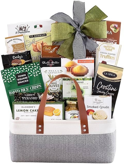 Wine Country Gift Baskets The Connoisseur Gourmet Gift Basket Food Gift Basket for Families College Students Appreciation Thank You Congratulations Get Well Soon Care Package - Product Image