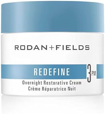 RODAN + FIELDS Redefine Overnight Restorative Cream | Step 3 PM | Anti Aging Face Moisturizer for Deep Wrinkles & Fine Lines | Firms & Tightens Skin | Night Face Cream | Glycolic Acid & Bakuchiol - Product Image