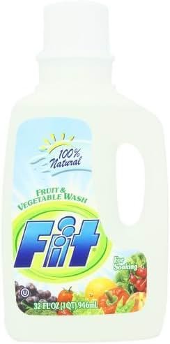 FIT Fruit & Vegetable Wash, Soaker/Refill Bottle, 32-Ounce Units (Pack of 3) - Product Image