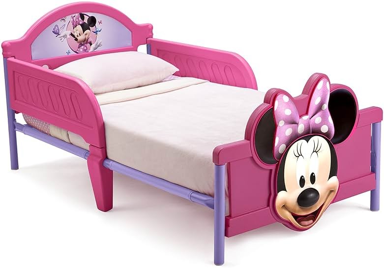 Delta Children 3D-Footboard Toddler Bed, Disney Minnie Mouse - Product Image