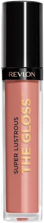 Revlon Super Lustrous Lip Gloss, Non-Sticky, Hydrating, High Shine Finish, 215 Super Natural, 0.13 oz - Product Image