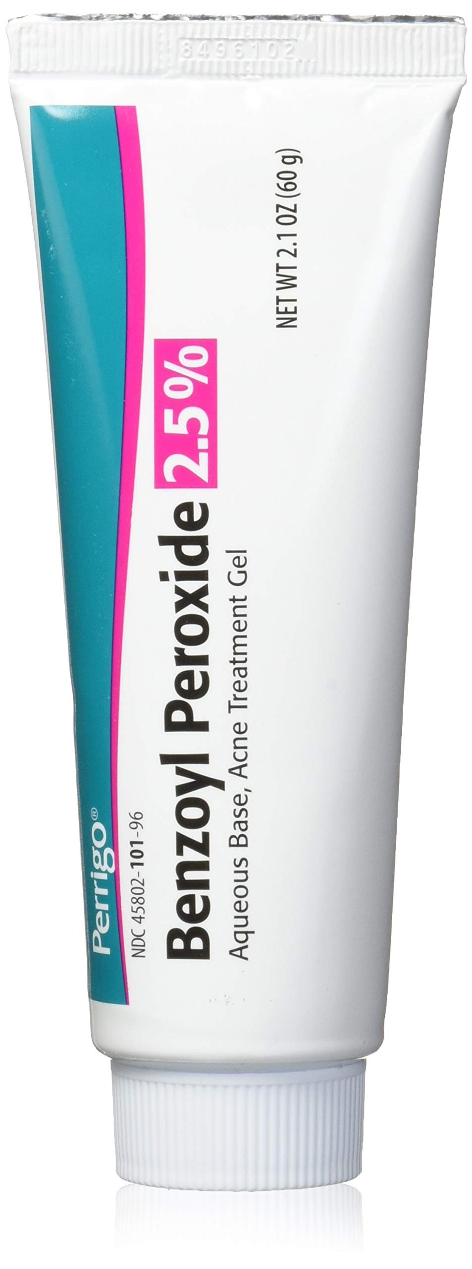 Perrigo 2.5% Benzoyl Peroxide Acne Treatment Gel 60gm Tube - Product Image