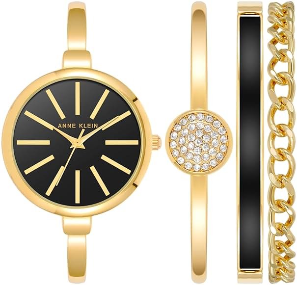 Anne Klein Women's Bangle Watch and Bracelet Set - Product Image