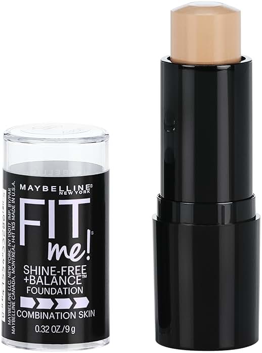 Maybelline Fit Me Shine-Free + Balance Foundation Stick, Multi-Use Face Makeup and Contour Stick For Natural, Matte Coverage, Ivory, 1 Count - Product Image