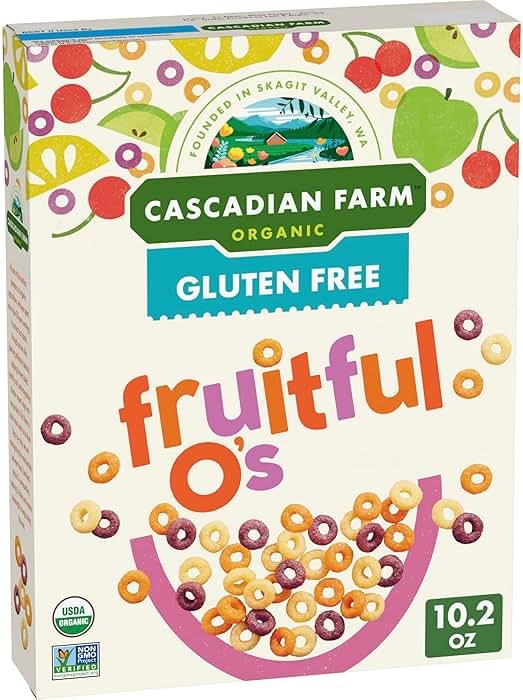 Cascadian Farm Organic Cereal, Fruitful O's, 10.2 Oz - Product Image