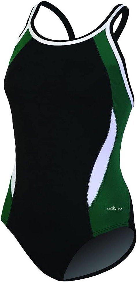 Dolfin Swimwear Chloroban Color Block DBX Back - Product Image