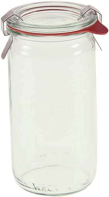 Weck 975 1/4L Cylindrical Jar Set of Six - 11.5 Ounce - Product Image