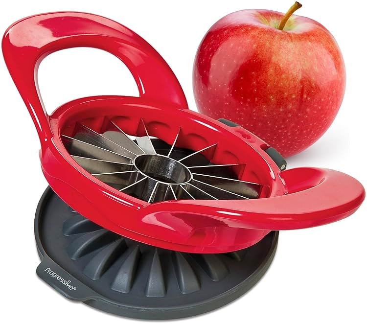 PrepWorks Dishwasher Safe Apple Slicer and Corer – 16-Slice Thin Apple Cutter with Safety Cover - Product Image