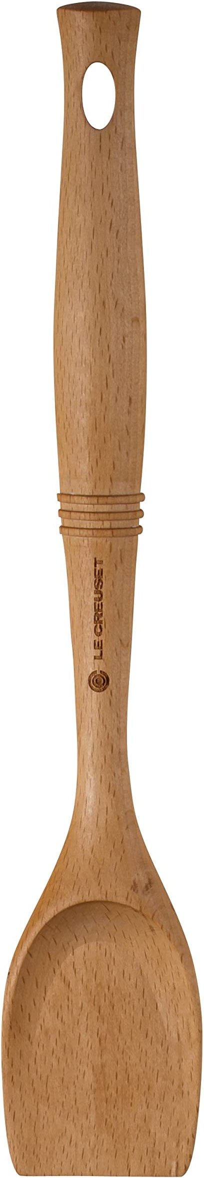 Le Creuset Revolution Scraping Spoon, 12.5" x 2.5", Wood - Product Image