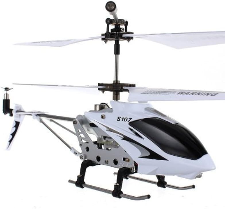 Syma S107G 3 Channel RC Helicopter with Gyro, White and silver - Product Image