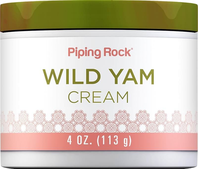 Piping Rock Wild Yam Cream | 4 oz | for Men and Women | Non GMO, Gluten Free - Product Image