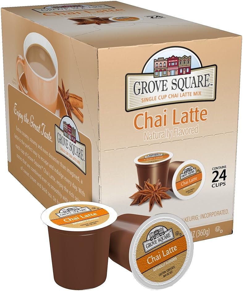 Grove Square Tea, Chai Latte, 24 Single Serve Cups - Product Image