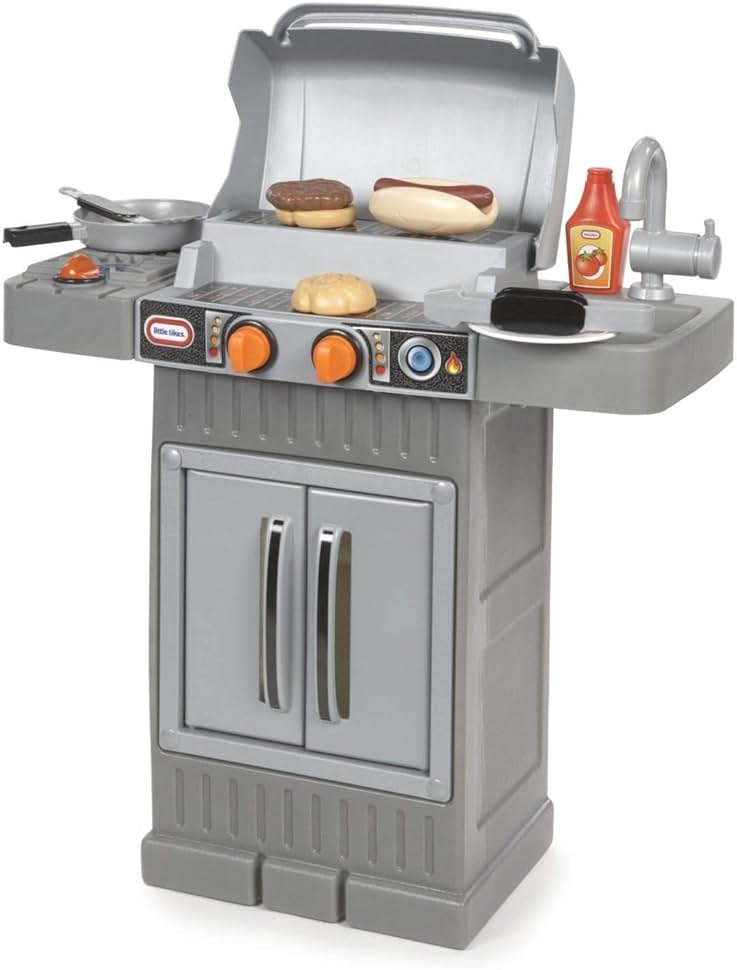 Little Tikes Cook 'n Grow BBQ Grill Gray - Product Image