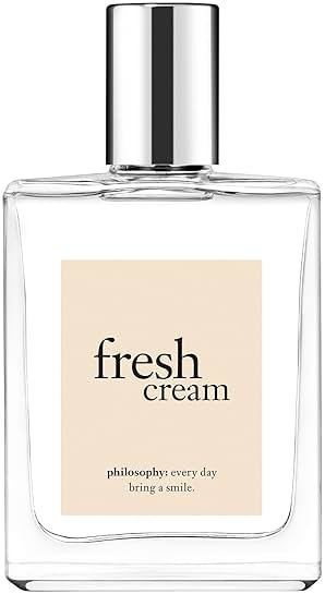 philosophy fresh cream eau de toilette - sweet & captivating women's perfume - with notes of vanilla, heliotrope & tonka bean - long lasting fragrance - Product Image