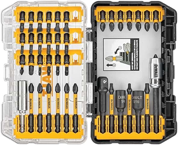 DEWALT Screwdriver Bit Set, 40 Pcs. Impact Ready, FlexTorq Impact Driver Bit Set with Storage Case (DWA2T40IR) - Product Image