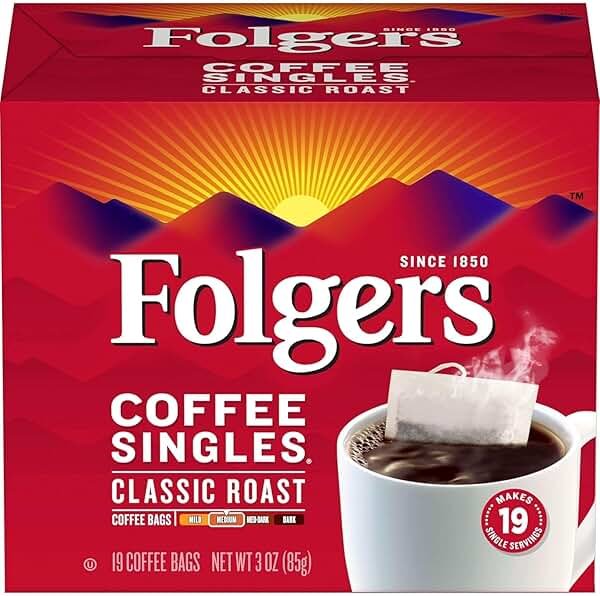 Folgers Coffee Singles (19 per box) - Product Image